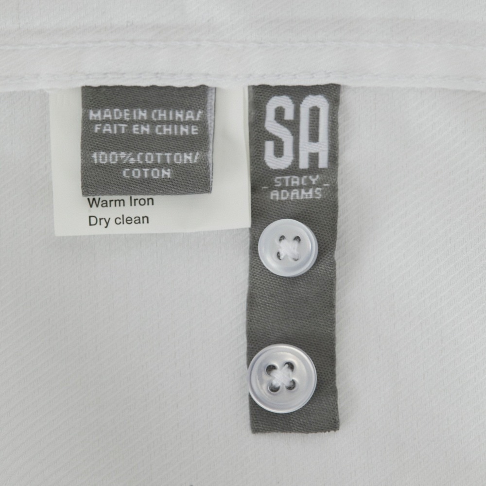 Stacy Adams Modern Fit White Dress Shirt 18 1/2 Neck 36 37 Sleeve 2XL READ - Picture 8 of 16